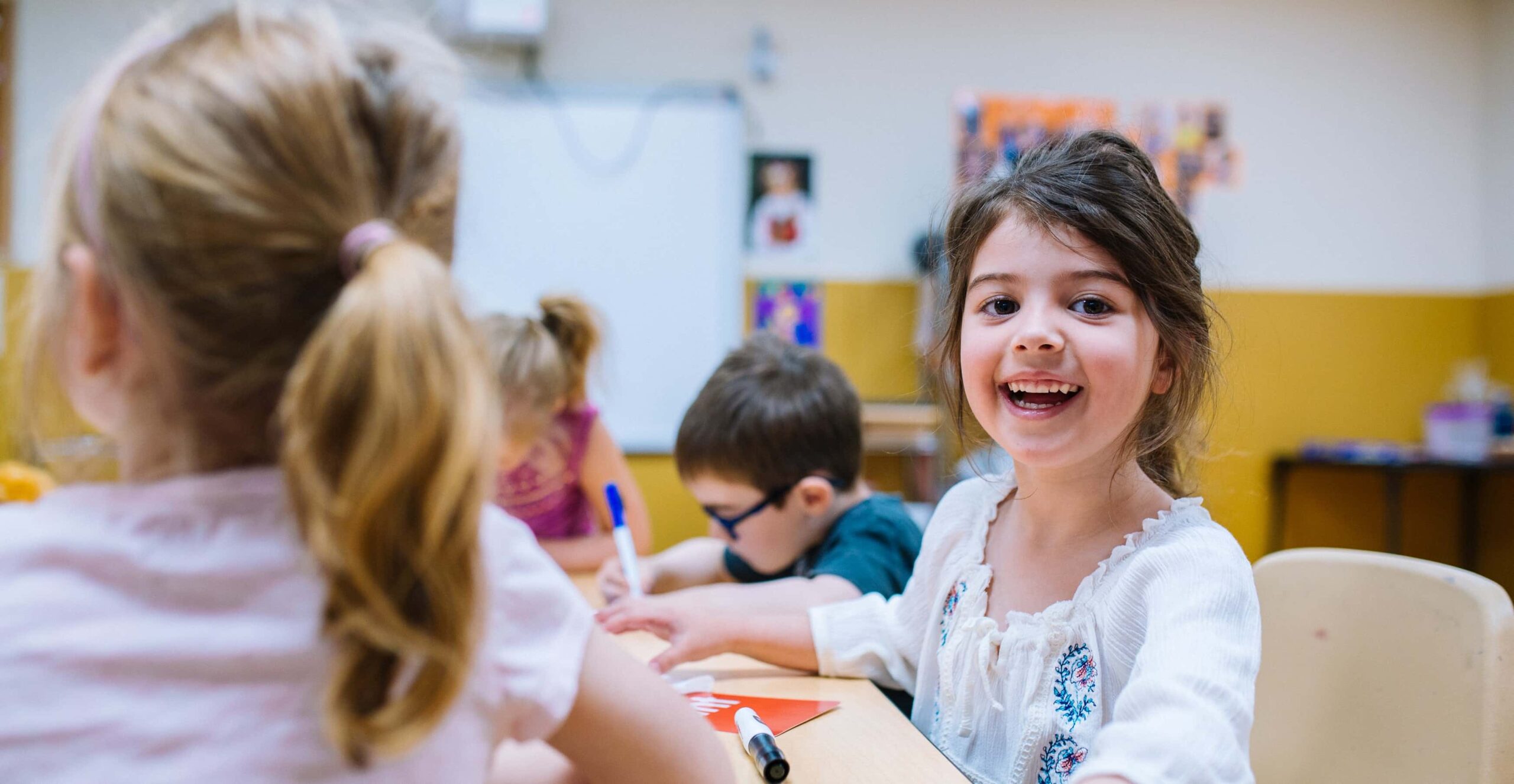 Children learning together in a Marlborough Day Nursery classroom