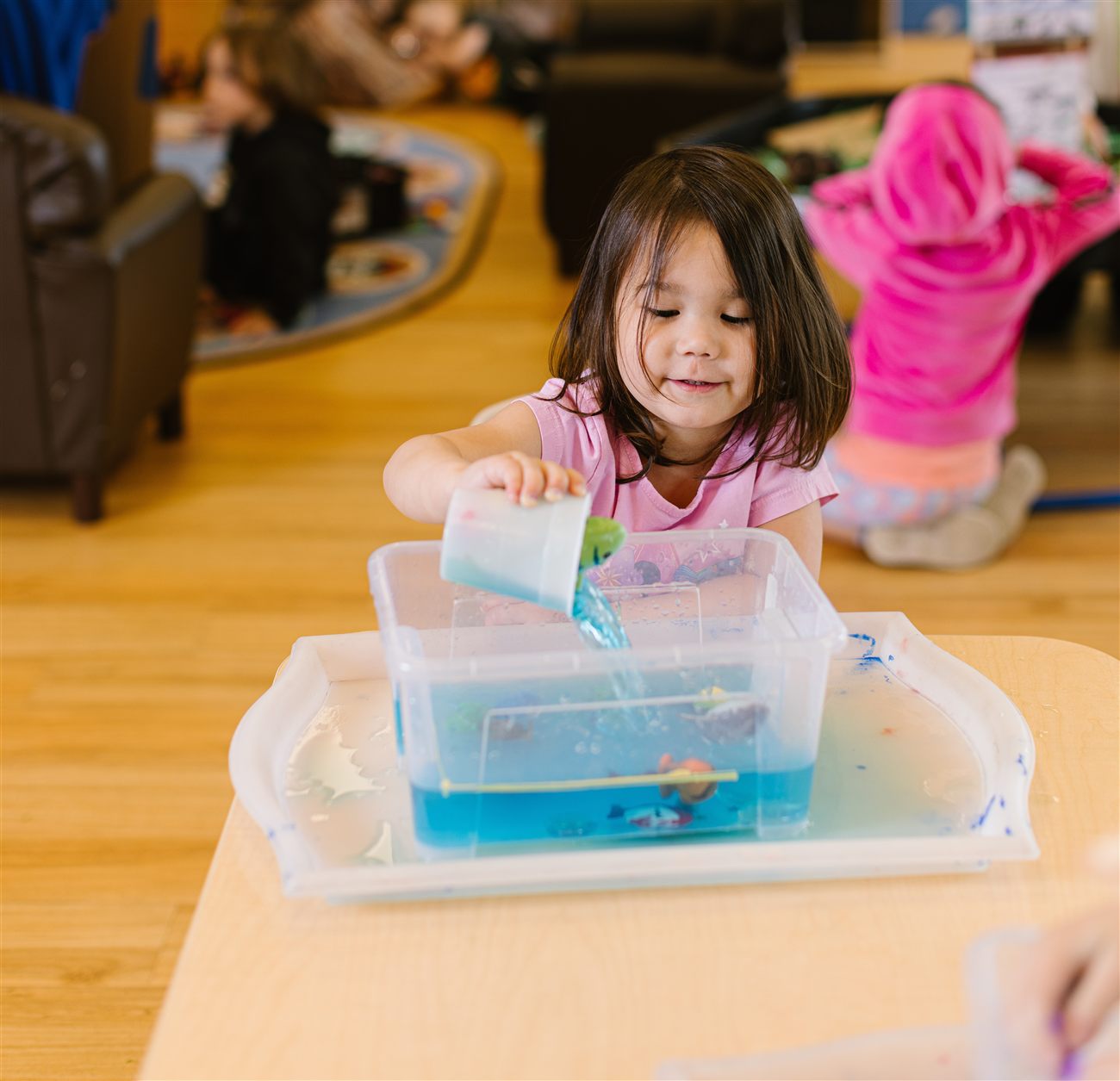 Child participating in a personalized Mild Moderate support activity
