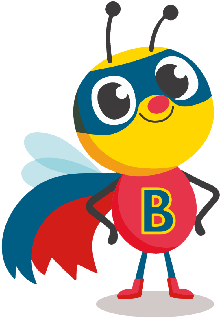 Super Buzz character for resilience resources