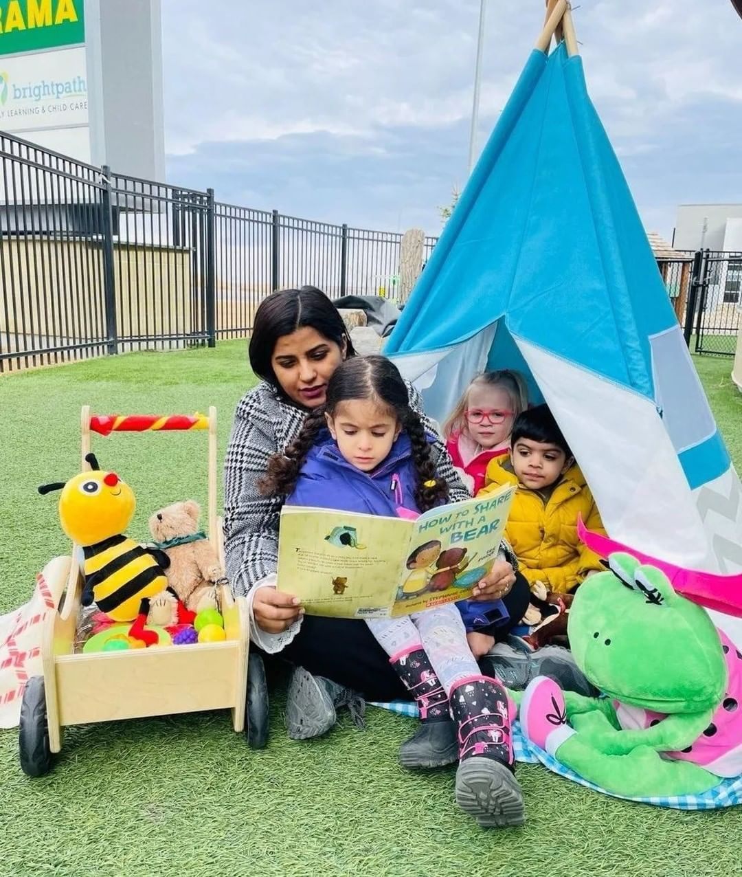 Young child receiving individualized Program Unit Funding support
