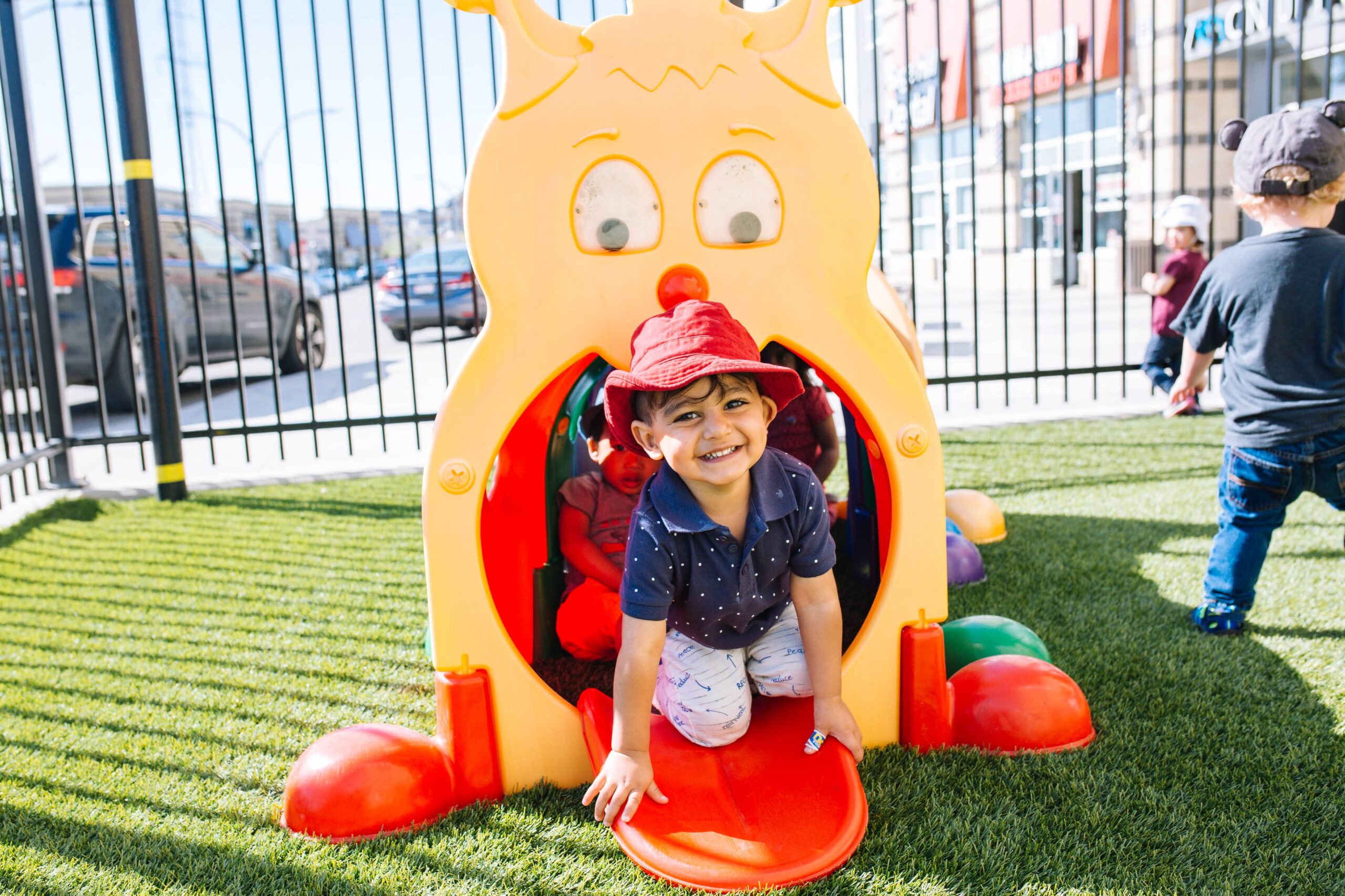 Children enjoying the outdoor play area at Sage Hill